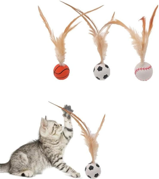 Purrfect Play Feather Balls