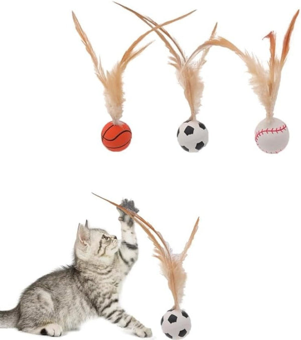 Purrfect Play Feather Balls
