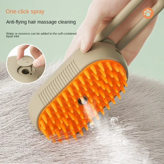 Pet Steam Grooming Brush