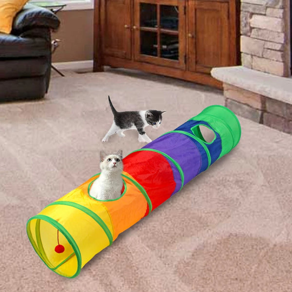 Fun Foldable Cat Tunnel Toy